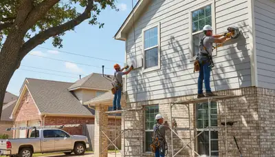 Dallas, TX siding contractor service image for exterior siding installation and replacement