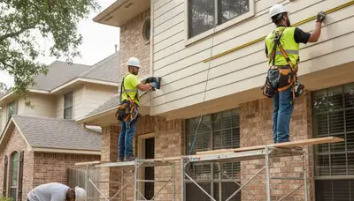 Dallas, TX siding contractor logo for exterior siding installation and replacement services