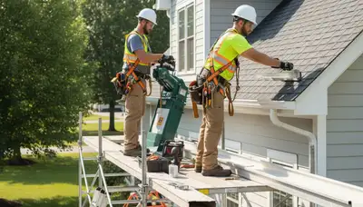 Dallas, TX gutter installation by FX Remodeling & Exteriors for home stormwater protection