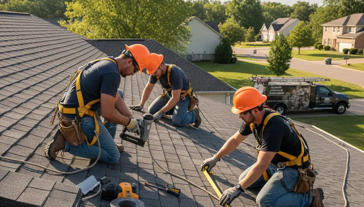 Dallas TX siding contractor repairing exterior siding on a home for durable weather protection