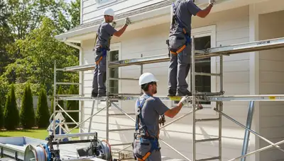Dallas, TX seamless gutter installation for home exterior protection by FX Remodeling & Exteriors