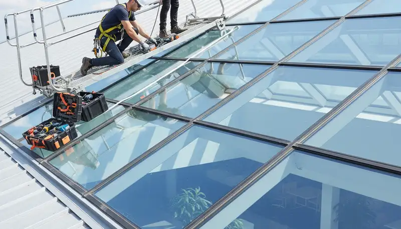 Dallas, TX siding contractor repairing skylight leaks and seals for local homes