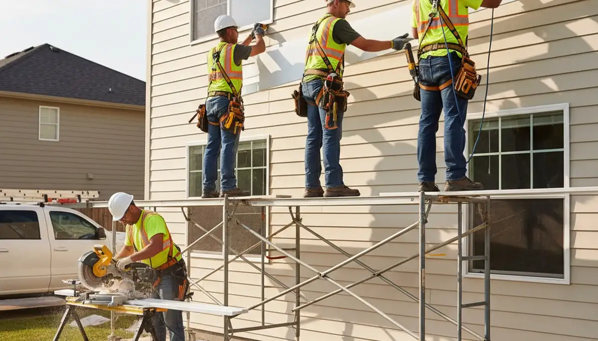 Vinyl siding installation in Dallas, TX by FX Remodeling & Exteriors for durable home protection